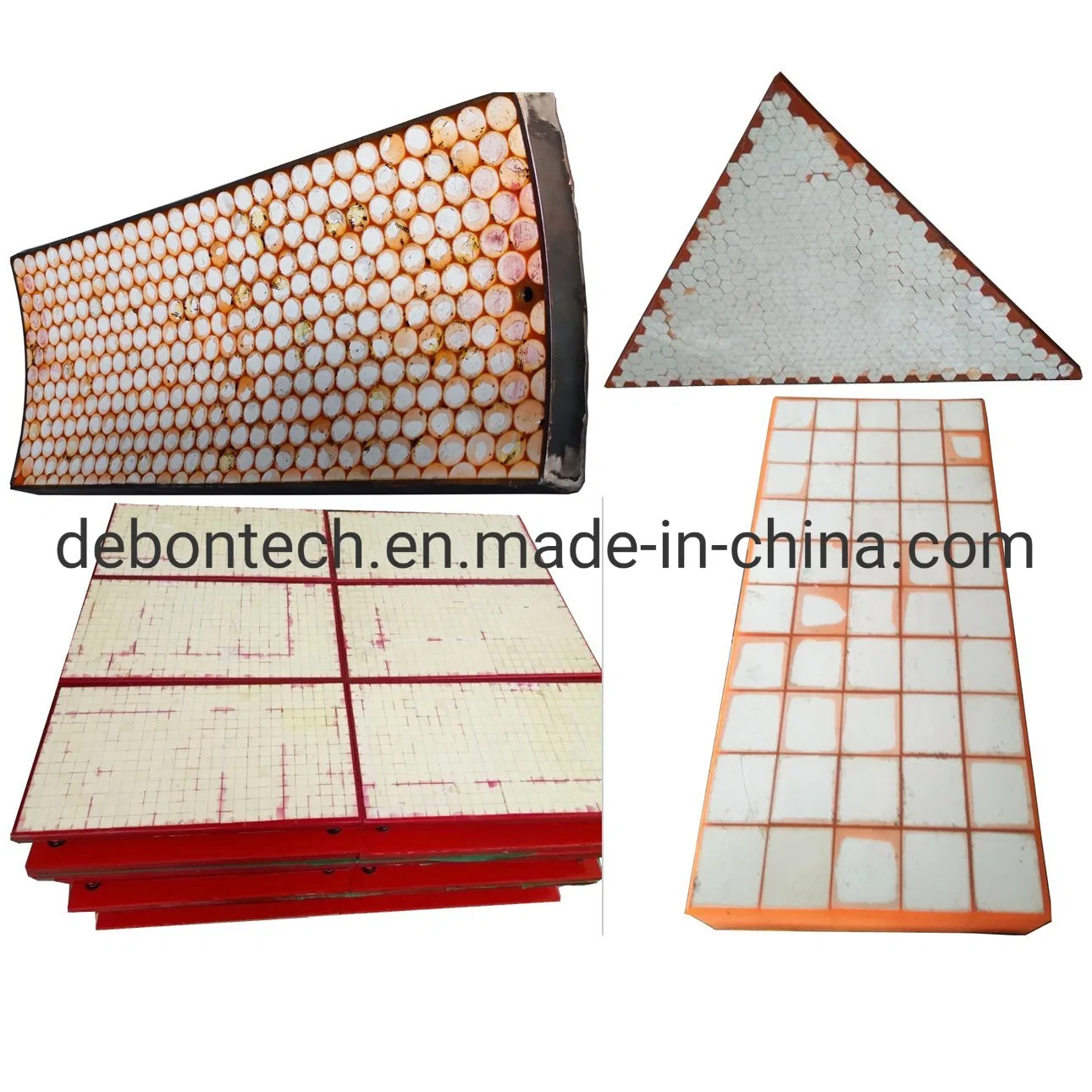 Chute Wear Ceramic Impact Plate Rubber Ceramic Coating