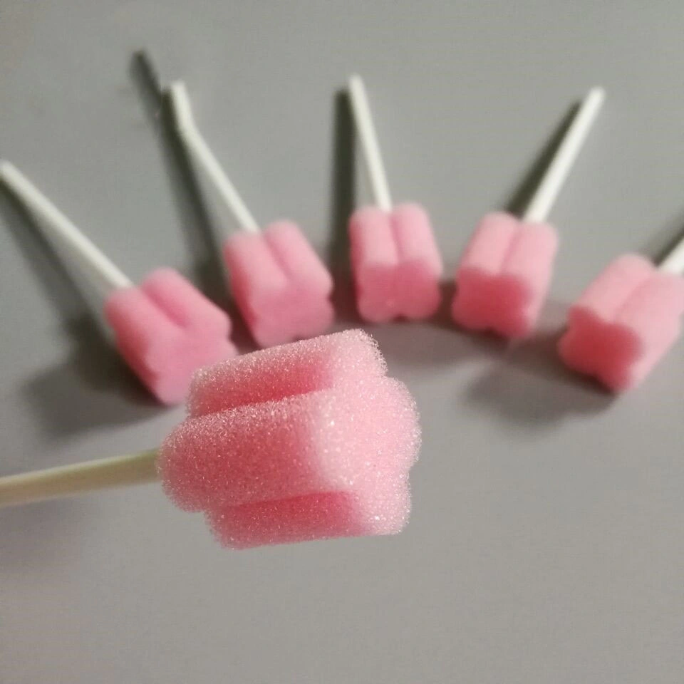 Einweg-Mundreinigungsstäbchen Schwamm Oral Swab Stick Pflege