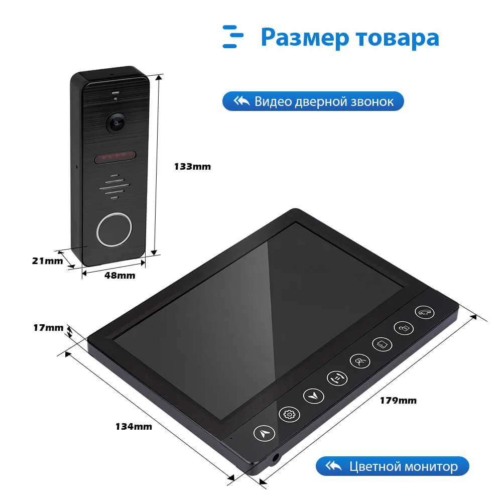 Color High quality/High cost performance  Aluminum Video Intercom Door Phone Entry