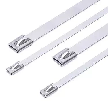 SS304 /316/201 Sprayed Ball Lock Self Locking Zip Stainless Steel Cable Tie