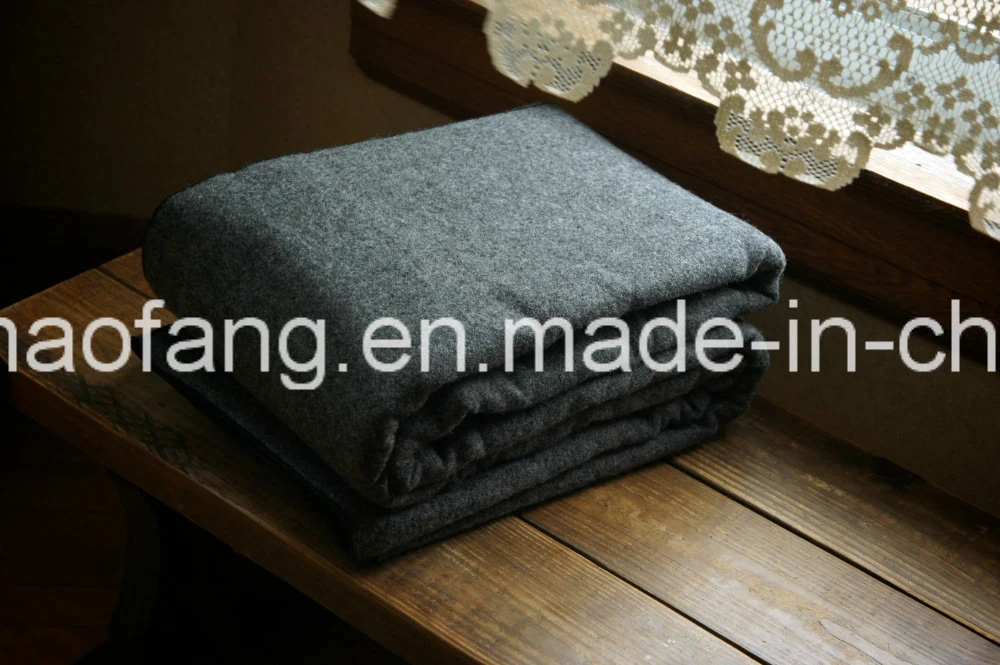 Woven Woolen 50%Wool/50%Polyester Blended Emergency Refugee Blanket