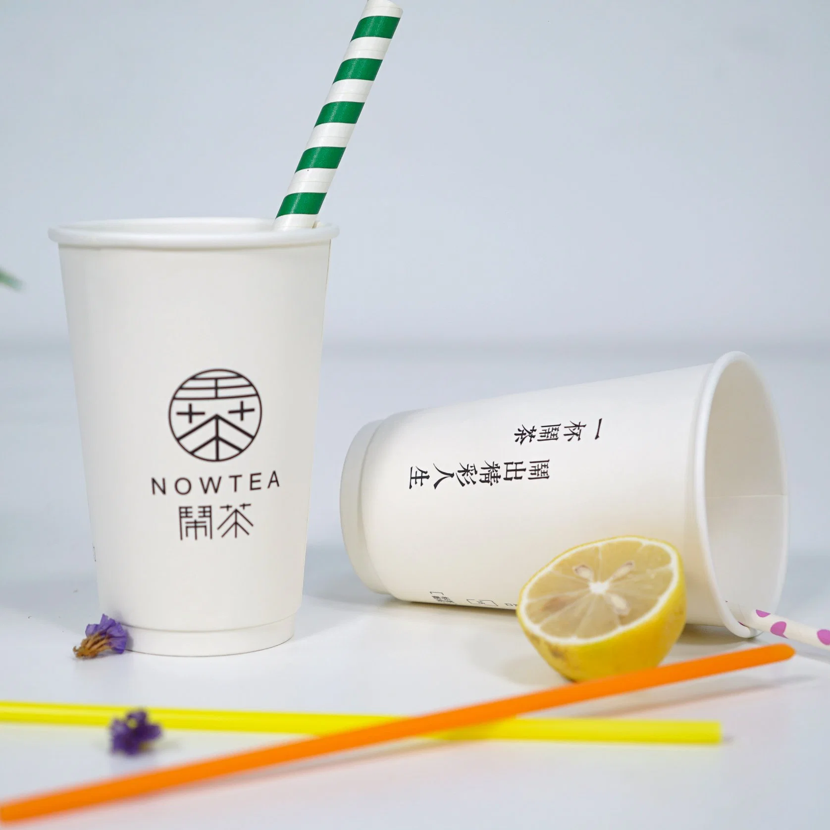 Custom Logo Eco Friendly 8oz 12oz 16oz 20oz Disposable Insulation Milk Tea Coffee Takeaway Double Wall Paper Cups for Hot Drinks