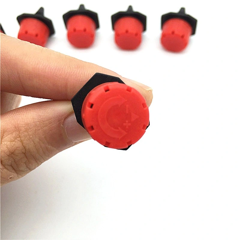 Agriculture 8 Holes Adjustable Low Pressure Garden Drip Irrigation Emitter Dripper with Tee Connector