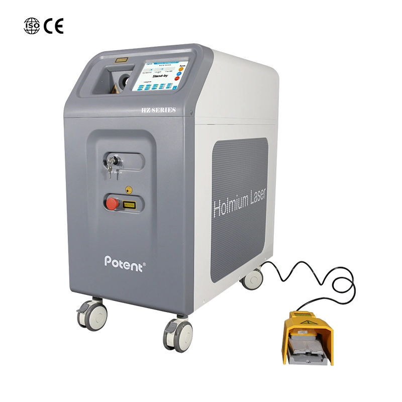 Instrument médical Hz Serise 40-watt équipements Laser Holmium avec 275/550um fibre pour Urological Pierre avec 532nm Voyant vert