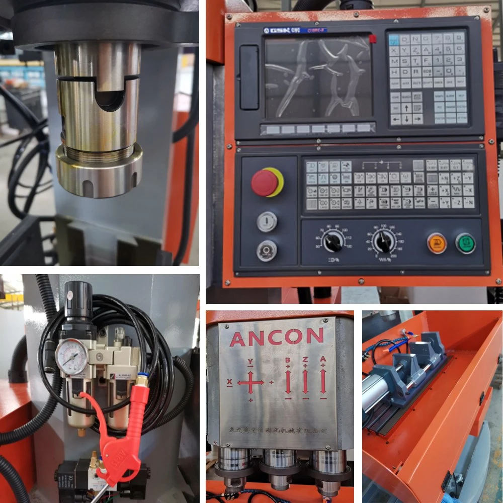 CNC-dreispindelige Compound Machine Drilling and Tapping Equipment