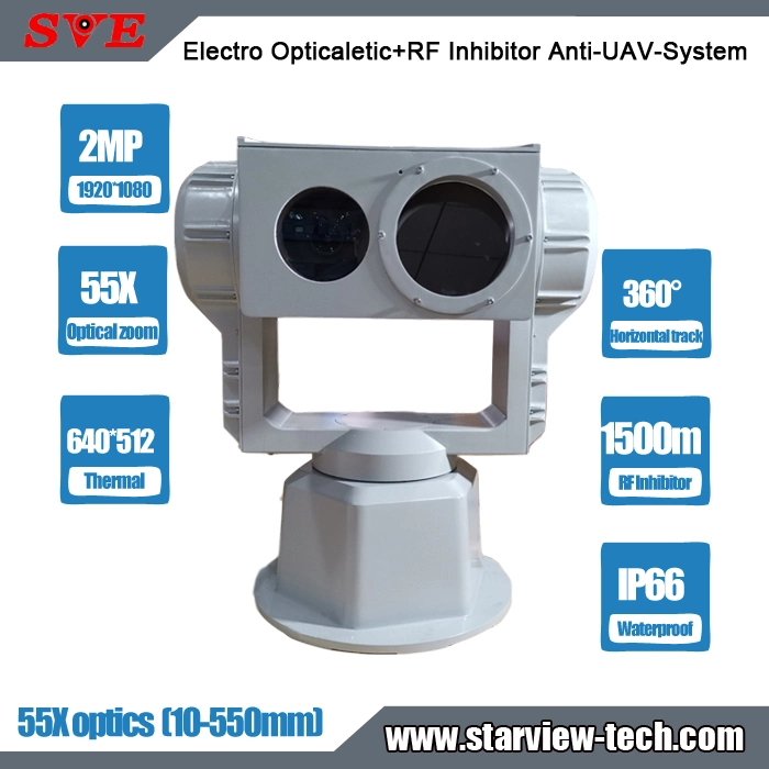 Electro Opticaletic+RF Inhibitor Security IP PTZ Camera Anti-Uav-System