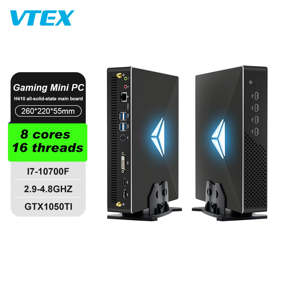 Directamente de fábrica 10I3 I5 I7 I9 Gtx1050ti 4G de doble de memoria DDR4 de 64GB Max Barebones PC de Escritorio Juegos Nuc Mini PC Gamer con la luz