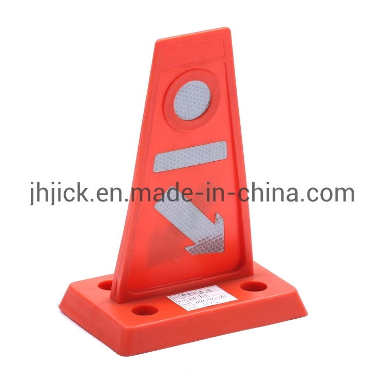 Tpee portátil de plástico de la barrera de seguridad vial en Carretera 220*150*285mm 1,1 kg