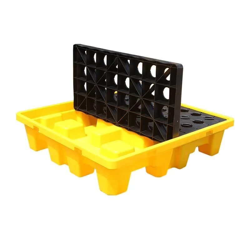 Hot Selling Factory Supplier Wholesale/Supplier Safety Industrial 2 Drum 4drum Plastic Spill Pallet