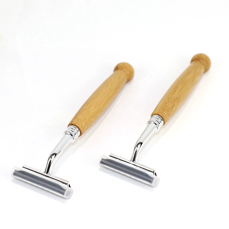 Willest Bamboo Shaver with Long Handle and Replaceable Head