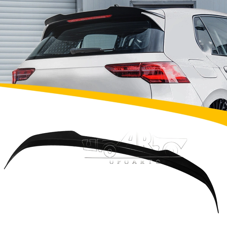 ABS Plastic Carbon Fiber Style 2 Rear Wing Spoiler for VW Volkswagen Golf 8 R-Line Mk8 R Line