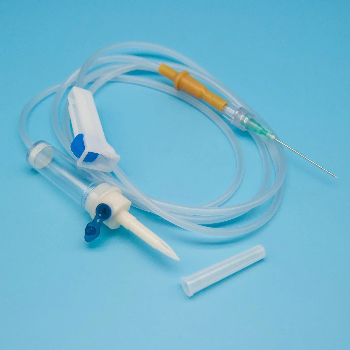 Sistema de infusión IV desechable para uso médico con Luer Lock Y. Conectar