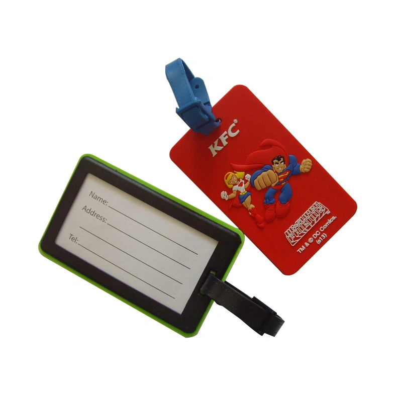 High Quality Eco-Friendly PVC Rubber Company Name Card Badge Holder