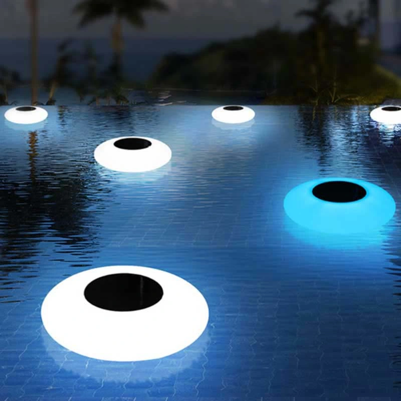 RGB Color Changing IP65 Plastic LED Pool Furniture Solar Oval Ball for Party, Event LED Lounge Beach Furniture