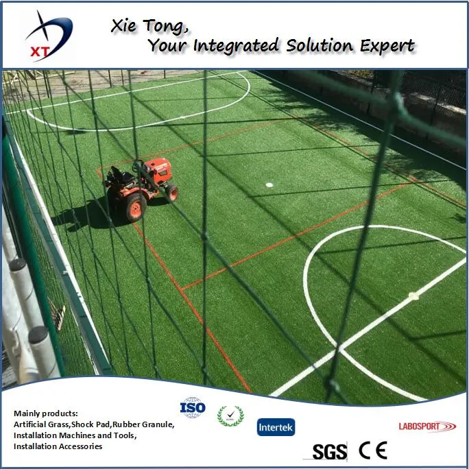 Eco-Friendly PU Latex Backing Synthetic Turf Grass for Football/Soccer Field