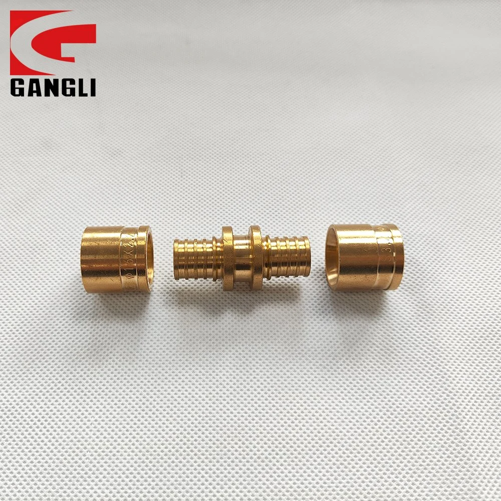 Brass Floor Heating Fitting Equal Straight Coupling