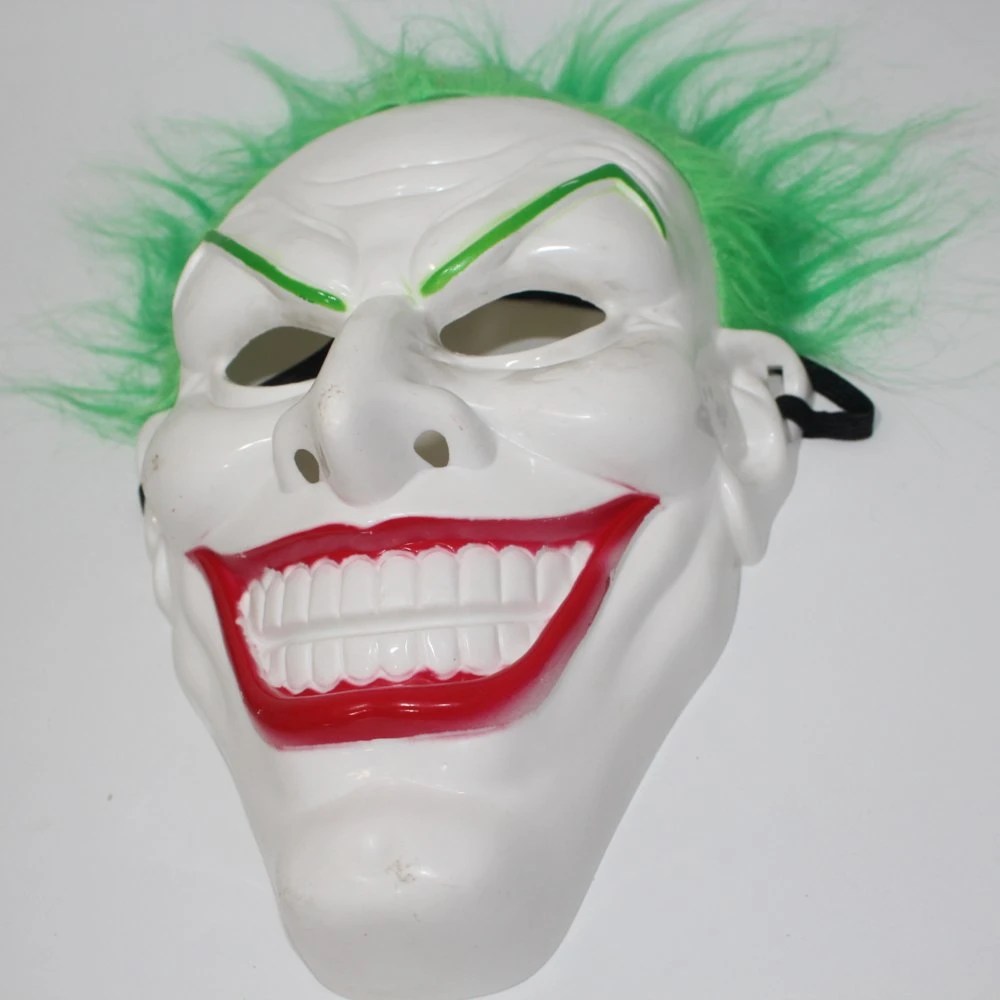 Manufacturers Wholesale/Supplier Green Hair Clown Mask Costumes Party Masks Scary Role Play Halloween Masks