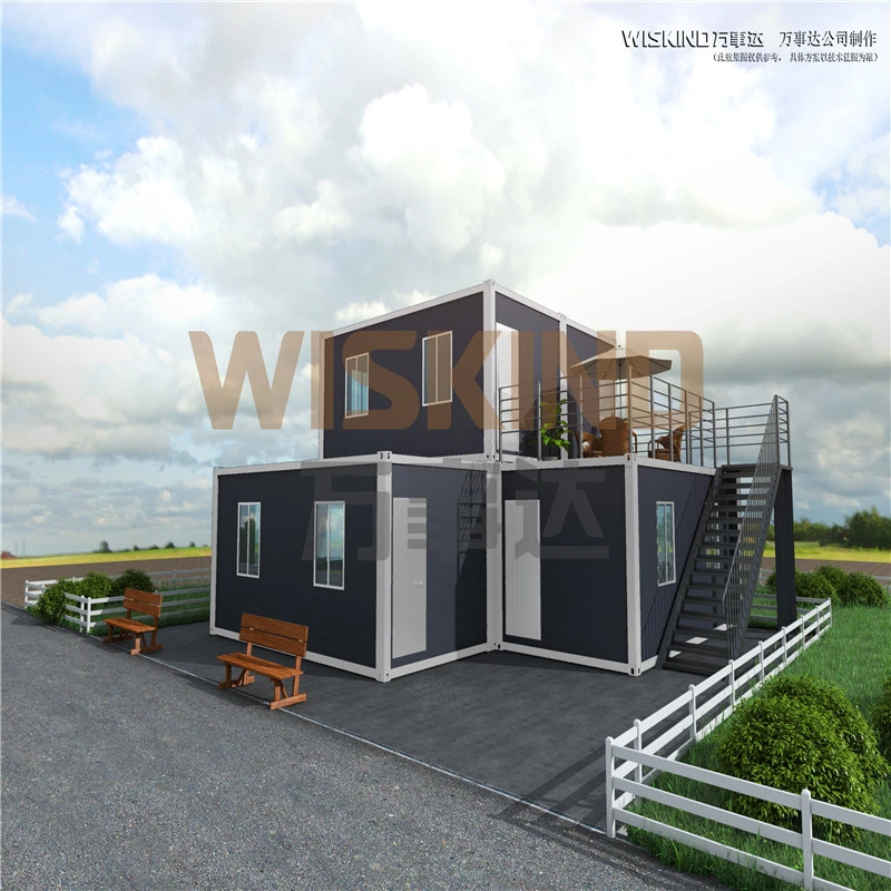 Prefab House with 75mm Rock Wool Insulation Panel as Hotel