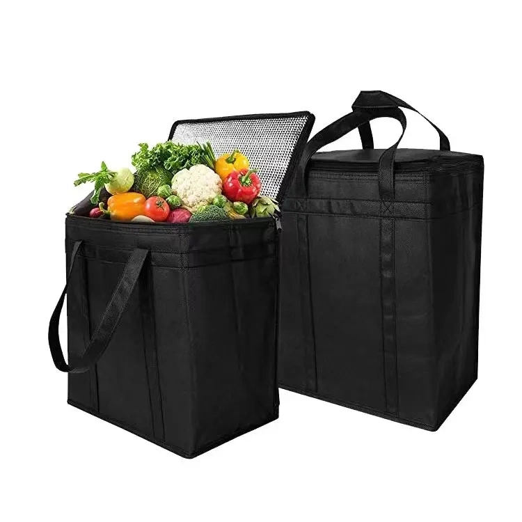 Sac de réfrigérateur pour pique-nique extérieur isolé non tissé promotionnel personnalisé Sac isotherme avec logo Wine Tote