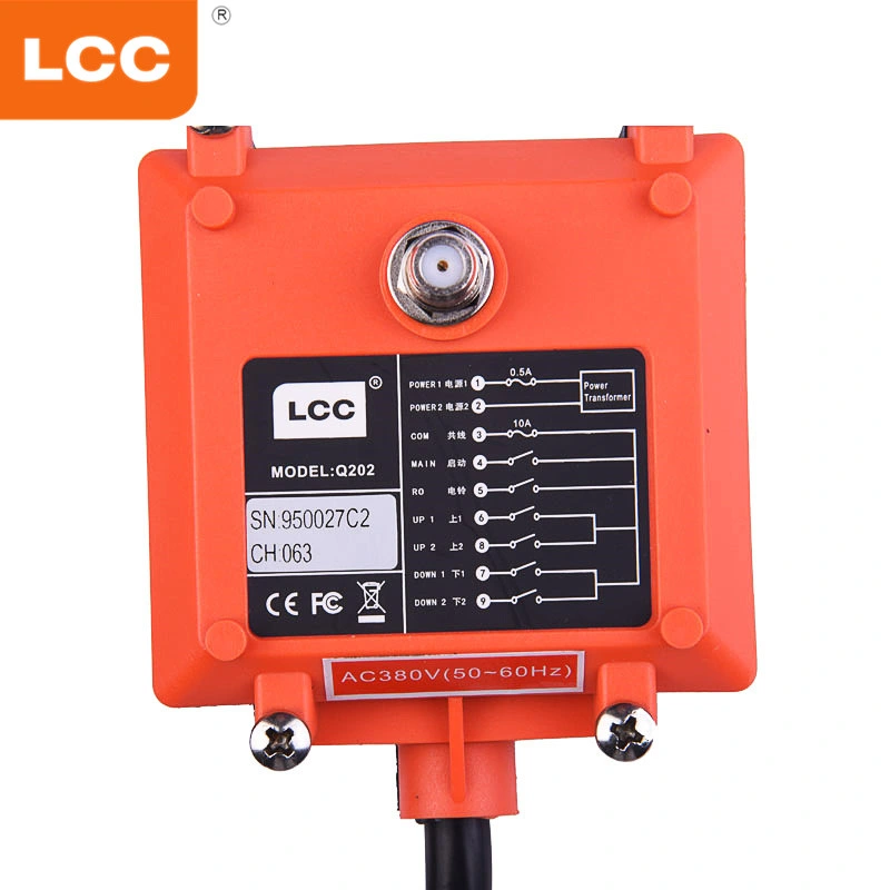 Q202 Industrial Waterproof Double Speed Remote Control Transmitter Receiver