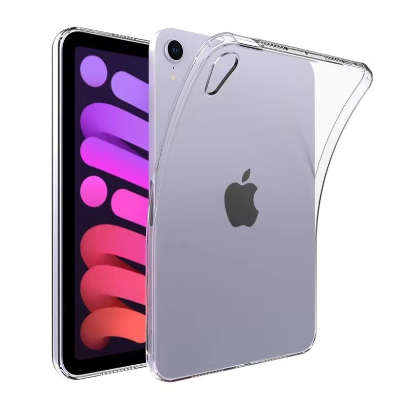 Étui en silicone antichoc avec coque arrière transparente pour tablette iPad/PRO12 pouces