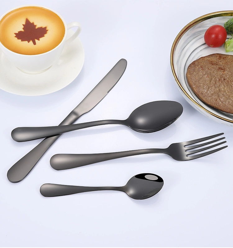 Amazon Hot Sell Tableware Stainless Steel Flatware Cutlery Set Fork Knife and Spoon Dinner Set