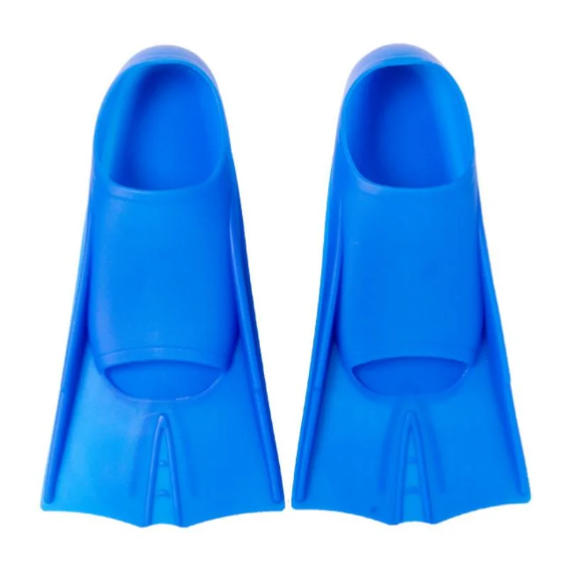 2023 New Design Full Foot Pocket Shoes Short Blade Fins Silicone Training Swim Short Fins