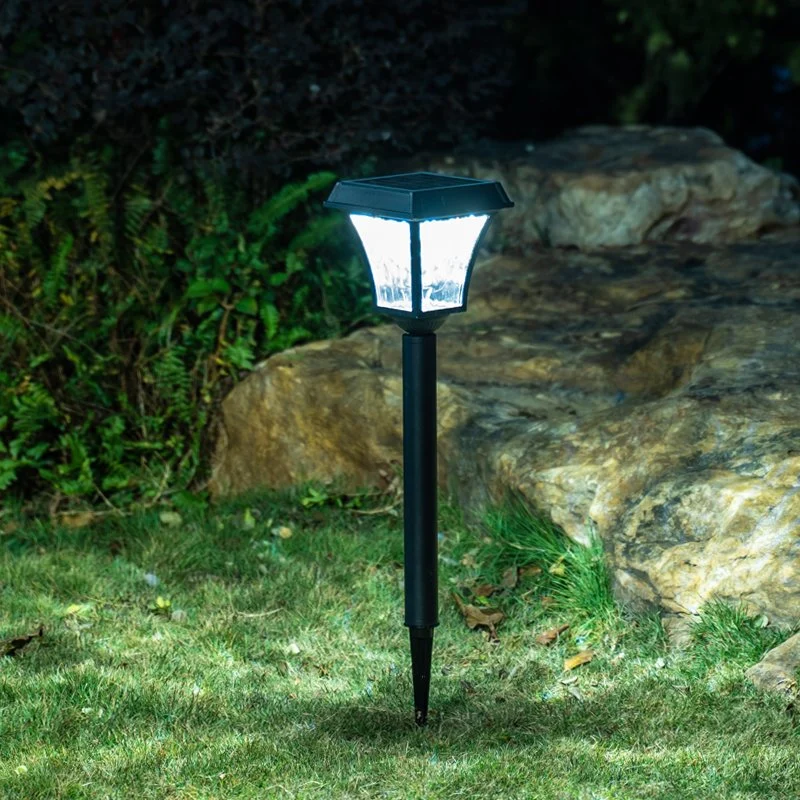 Neues Design Post Pathway Bodenzaun im Freien Wasserdicht IP65 Solar LED-Gartenleuchte