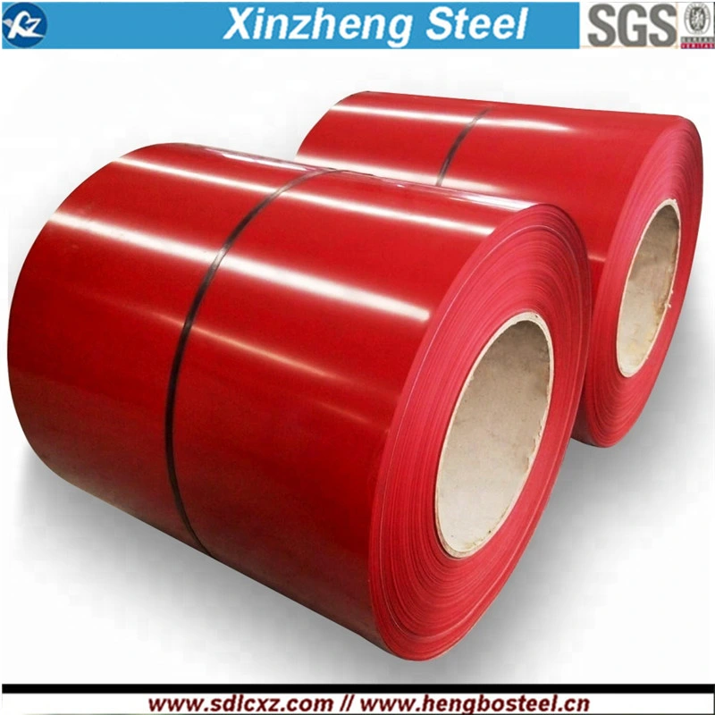 Red Color PPGI Steel Coil for Corrugated Sheet Steel Currugated Steel Roofing