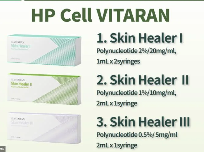 HP Cell Vitaran Skin Booster Fluid +57 Plus Pdrn Ingredients Whith Vitamins Minerals Nucleic Amino Acids Coenzymes Glutathione