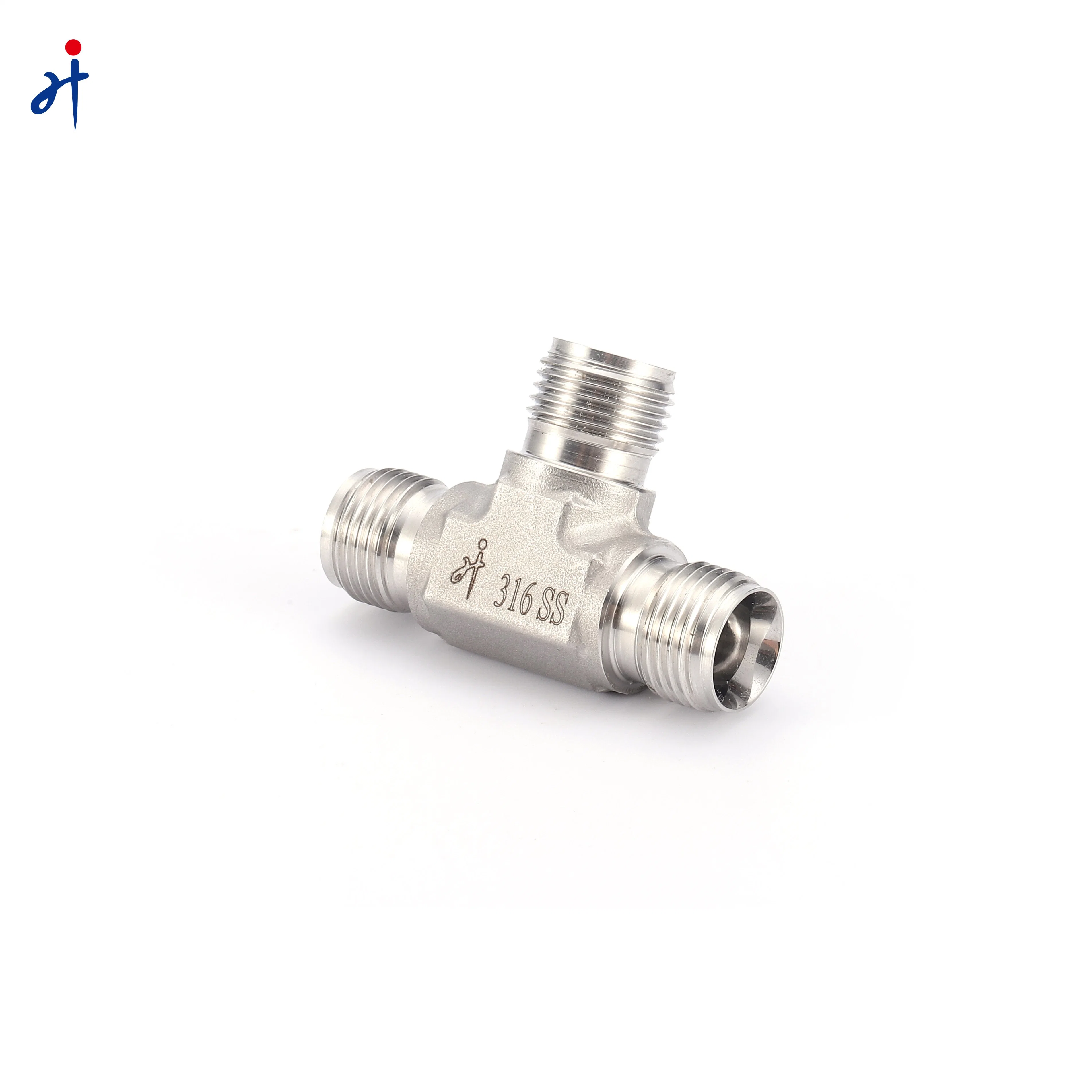 Stainless Steel Male Thread Tees High Pressure 3 Way Thread Connector Pipe Fittings