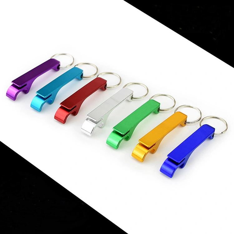 Porta-chaves vermelho com abertura de garrafa de cerveja, multi-funções pode abrir Metal Keychain Gadgets de Cozinha publicidade Gift