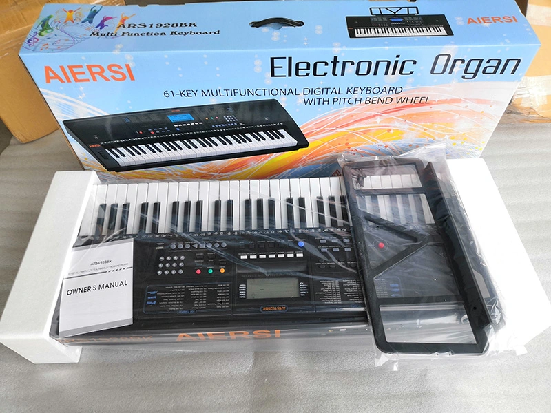 Aiersi Brand Professional fonctionnel MIDI USB 61 touches Piano Electronic Clavier instrument d'orgue