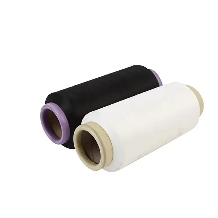 Wholesale/Supplier Raw White 100% Polyester Spun Yarn for Weaving Microfiber Yarn Cloth Fabric