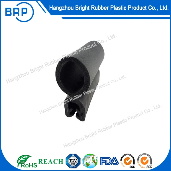 Extruded Rubber Products Black Foam EPDM Rubber Extrusion