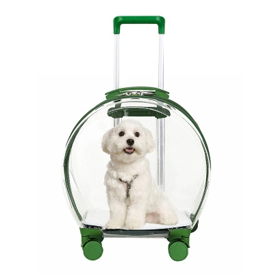 Pet Dog Trolley Backpack Portable Outdoor Cat Dog Carrier Bag Travel Wheeling Suitcase Pet Trolley Case