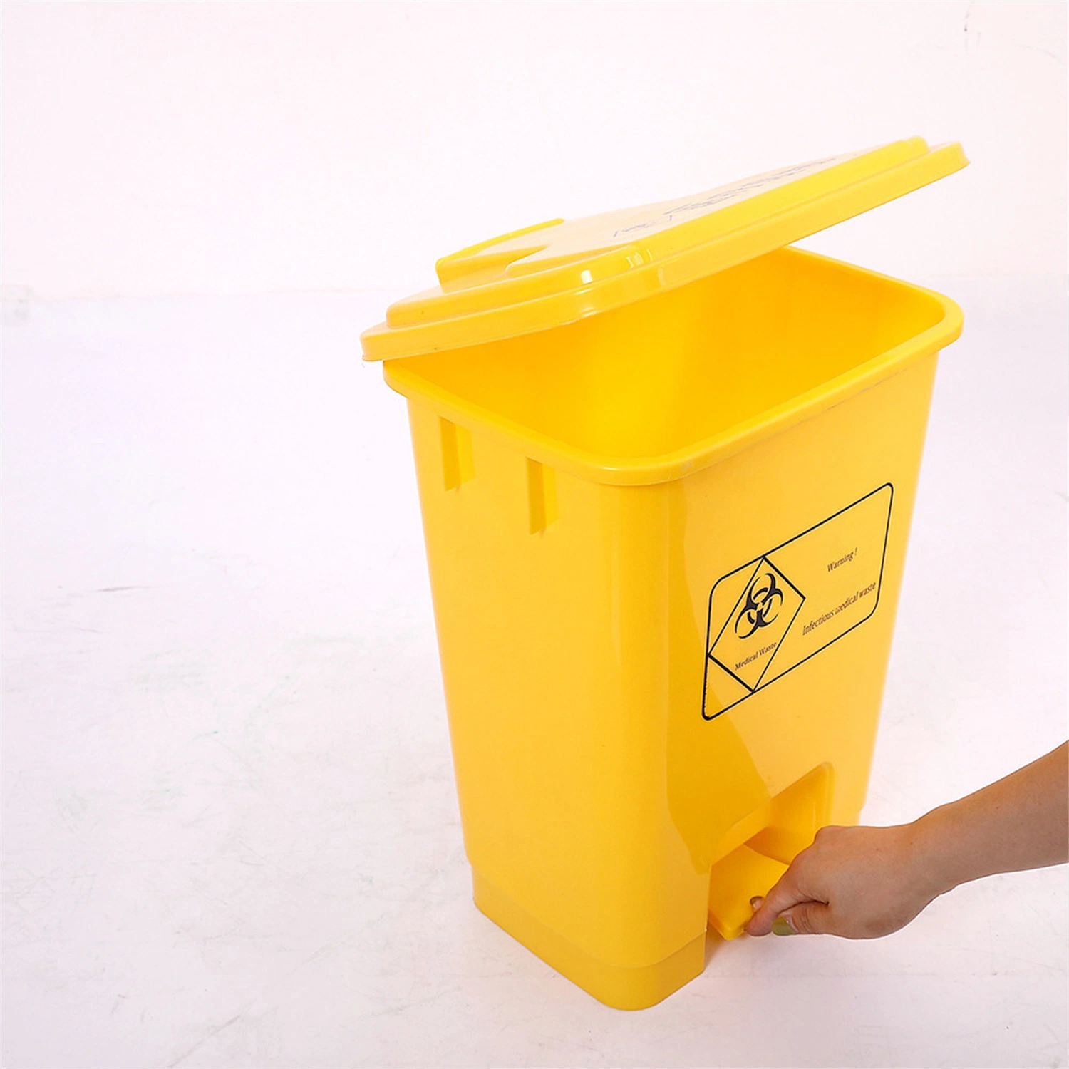 Custom Logo Round Trash Can Dustbin Garbage Sorting Bin Storage Trash Can