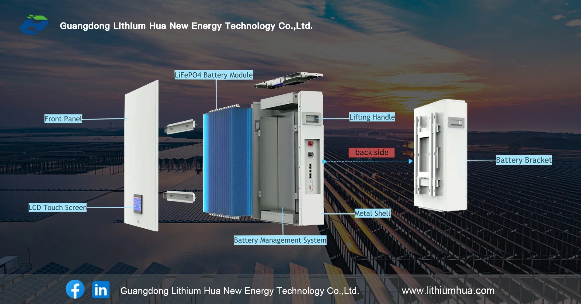 Manufacturer 51.2V 67ah LiFePO4 Module Battery Residential Energy Storage System for Solar Panels with OEM&ODM Design