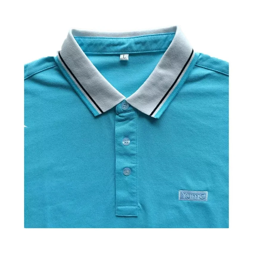 Polo Custom para homem com camisolas coloridas de algodão pique para homem Vestuário de trabalho de manga curta para homem