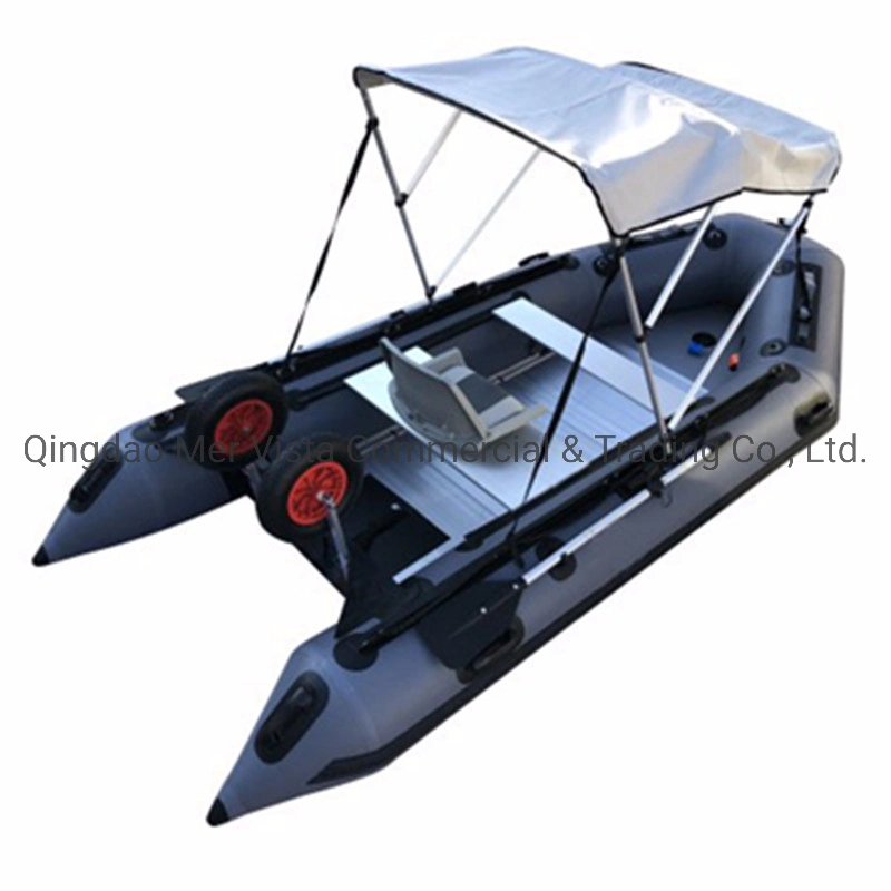 Best High Quality PVC 360 Rugged Rigid Inflatable Fishing Rowing Boat with Tent