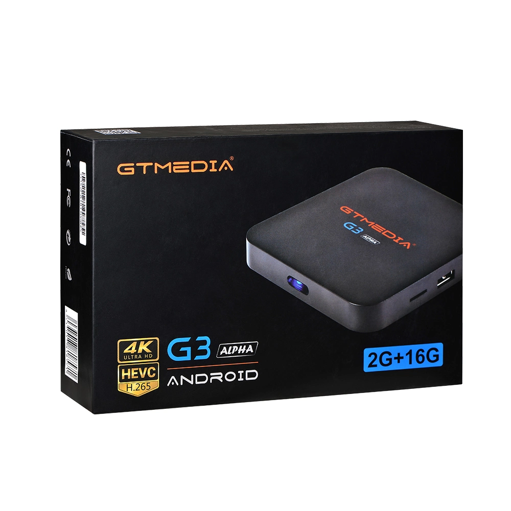 IPTV Gtmedia Subtv Suscripción G2 G3 4K Alfa 1080p Full HD TV Box WiFi 2.4G 2GB 16GB Amlogic S905X Youtube Netflix Media Player gratis Apps Set-Top Box TV