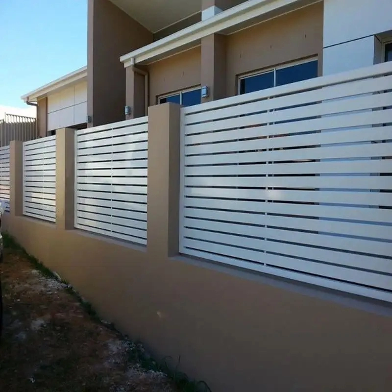 OEM Australia Nueva Privacidad Slat aluminio Fence Paneles aluminio Jardín Vallas