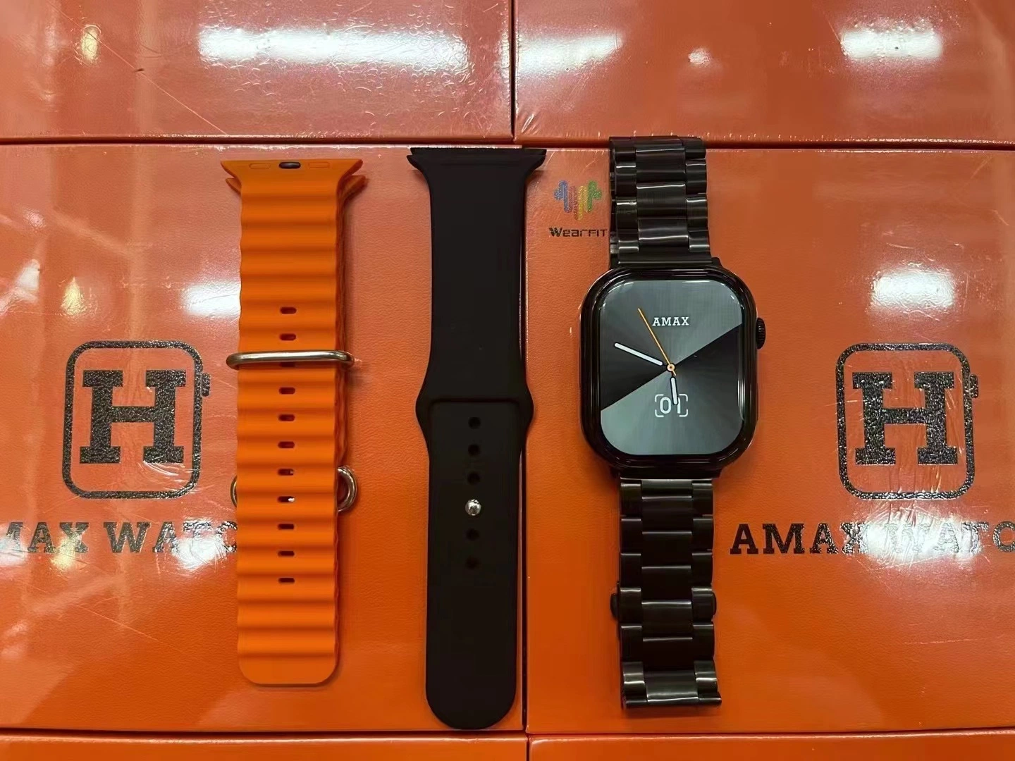 Amax Ver 9 Reloj automático de frecuencia cardíaca buena venta de pulseras de Smart Smart Smartwatch reloj teléfono