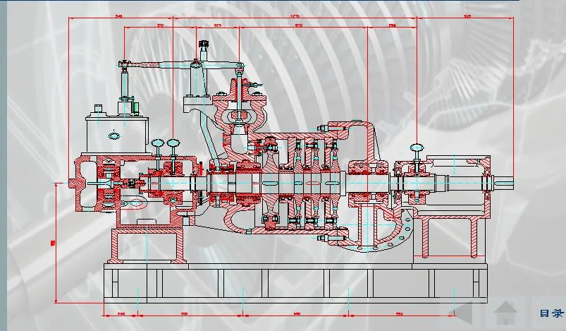 Mehrstufige Dampfturbine 500kw, 750kW, 1500kw, 1600kw, 3000kw