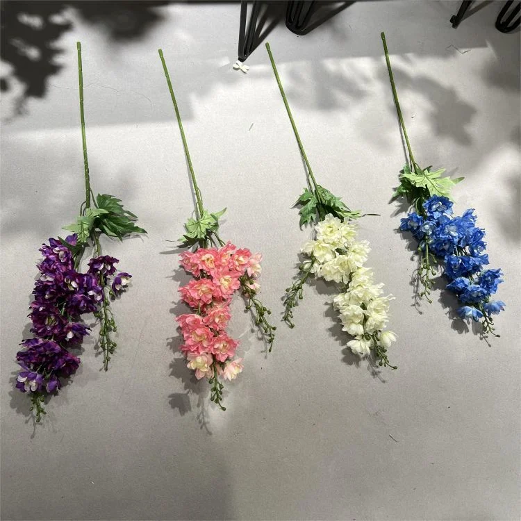 Artificial Consolida Ajacis Wedding Home Decoration Flower Artificial Single Delphinium Ajacis