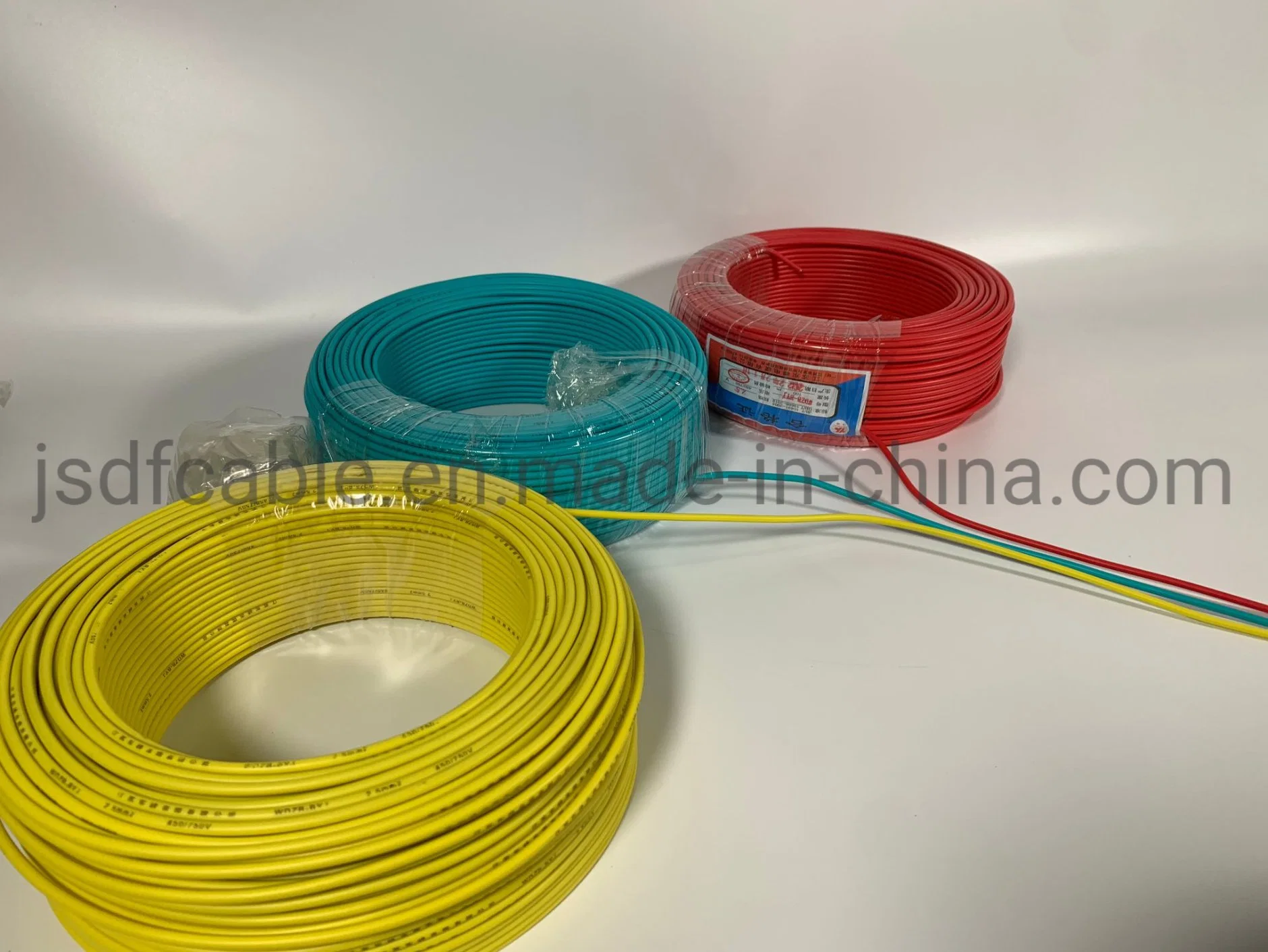 Electric Wires Copper Core Irradiation Cross-Linked Halogen-Free Low-Smoke Polyolefin Insulation Flame Retardant Class B Wire