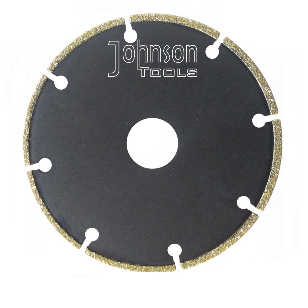 Segmented Key Slots Electroplated Flush Cut Diamond Marble Granite Cutting Saw Blade Disc