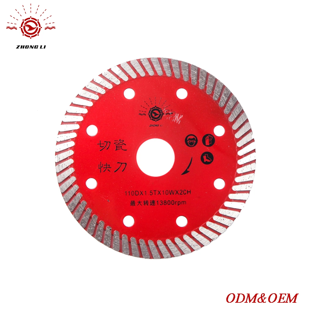 4.5'' Diamond Turbo Saw Blade for Granite, Concrete, Porcelain Tile, Construction