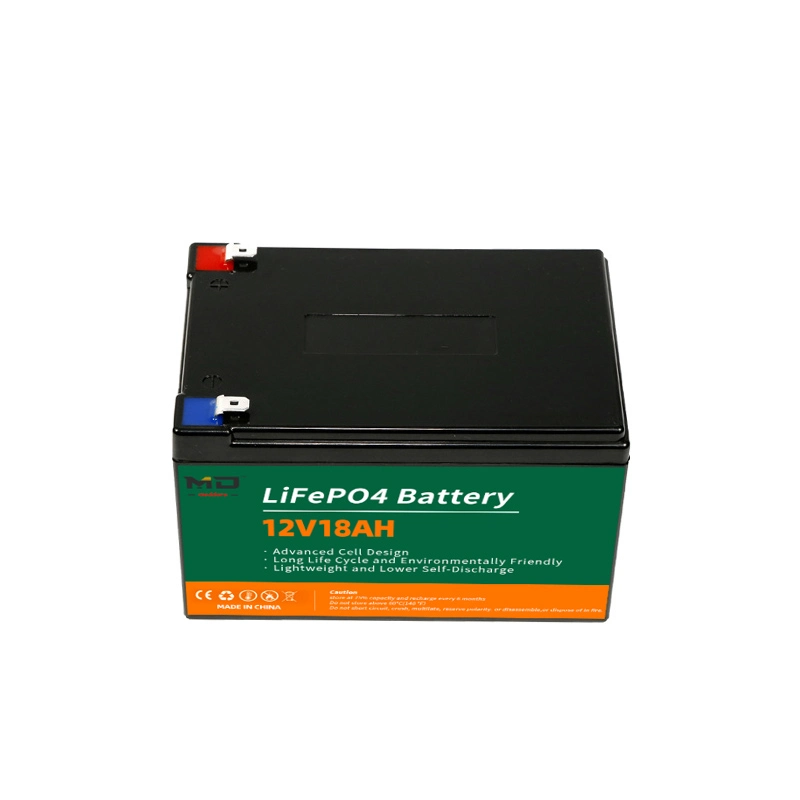 12V 18ah LiFePO4 Solar Rechargeable Energy Storage Lithium Polymer Battery Power Pack