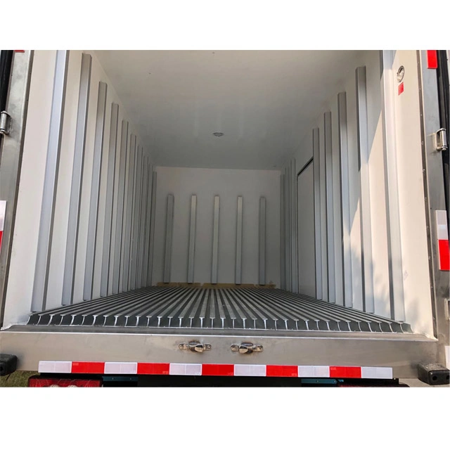 XPS/ PU Insulation CKD/CBU Refrigerated Panel Aluminum Floor Profile Stainless Steel Hardware Refrigerator Truck Body for Seafood Chicken